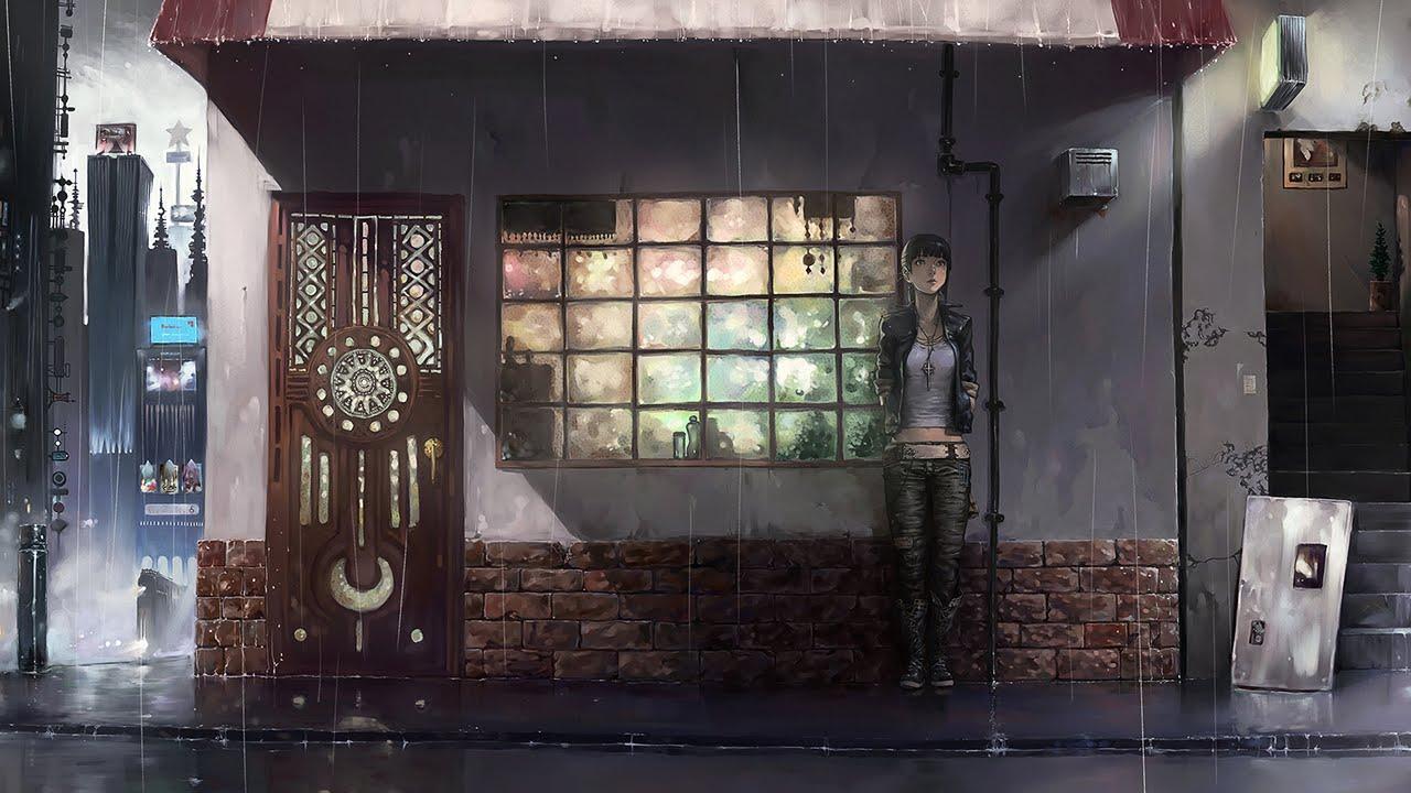 1280x720 Anime Wallpaper Rainy Day Wallpaper & Background