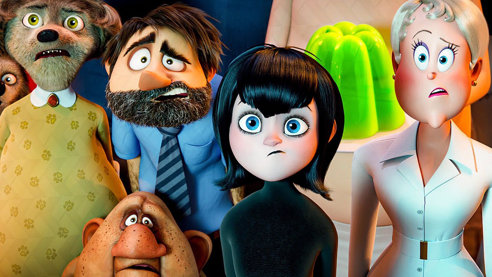 1920x1080 Mavis Griffin Dennis Winnie Wayne Wanda HD Hotel Transylvania 4 Wallpaper