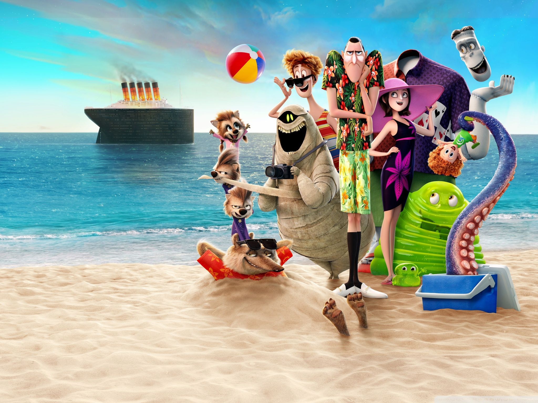 2048x1536 Hotel Transylvania 3 Summer Vacation 2018 4K UHD Wallpaper for UltraHD Desktop and TV : Widescreen and UltraWide Display : Dual Monitor : Smartphone and Tablet Devices