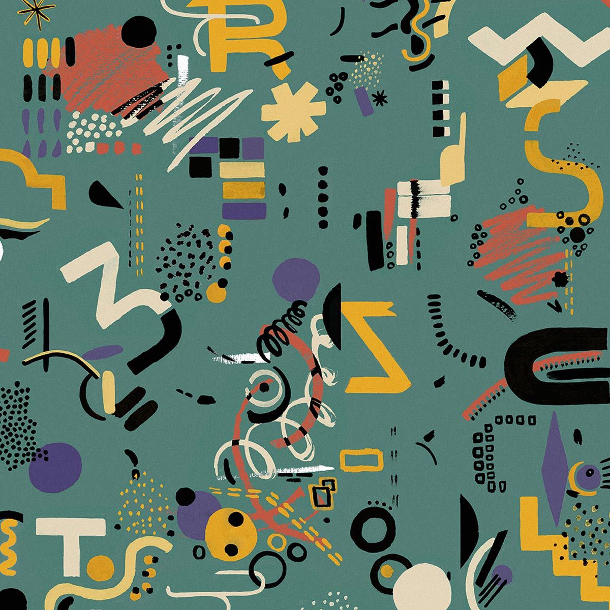 1200x1200 Funny Shapes Wallpaper Tintas Barcelona