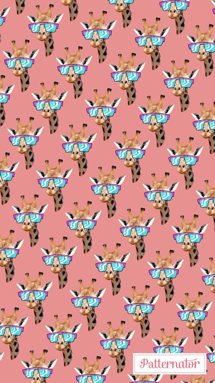 736x1309 pattern #wallpaper #iphone #background #colorful #giraffe #glasses #funny #pink #surreal