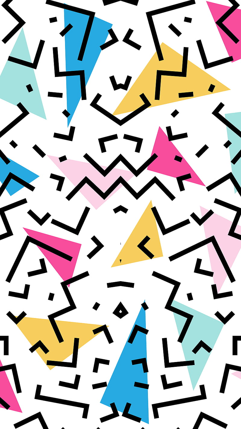 800x1422 90's Dizzy Funky Color, 90's, Colorful, Dizzy, Funny, Geometric, Graphic Design, HD phone wallpaper