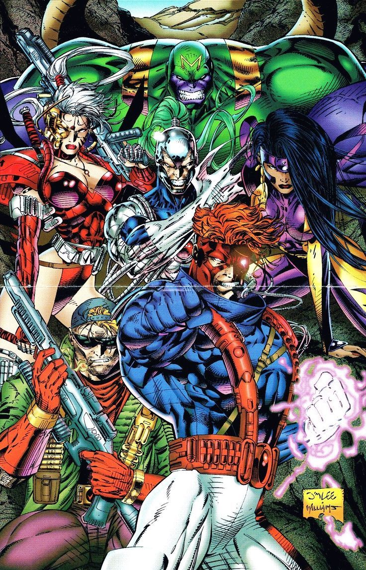 736x1144 WildCats Pin Up Art By Jim Lee! (Image Wildstorm Comics)