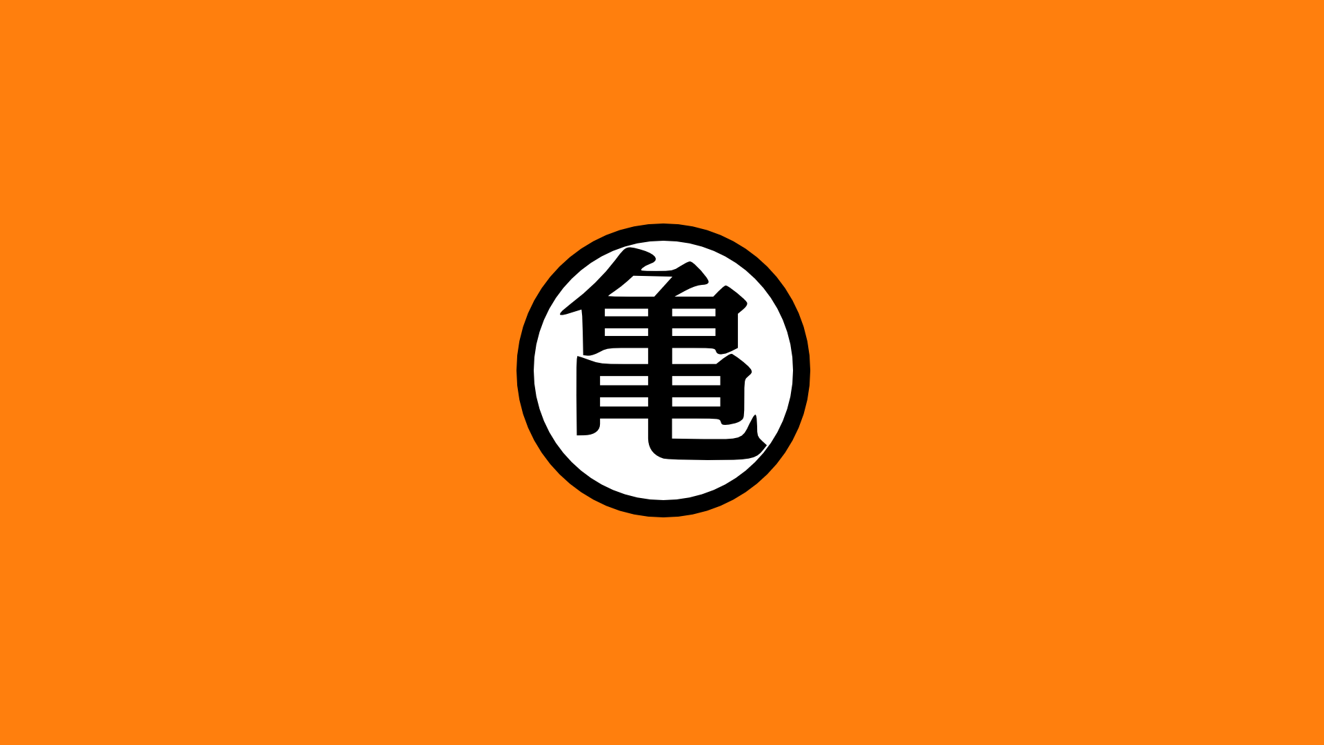 1920x1080 Japanese characters on an orange background Desktop wallpaper