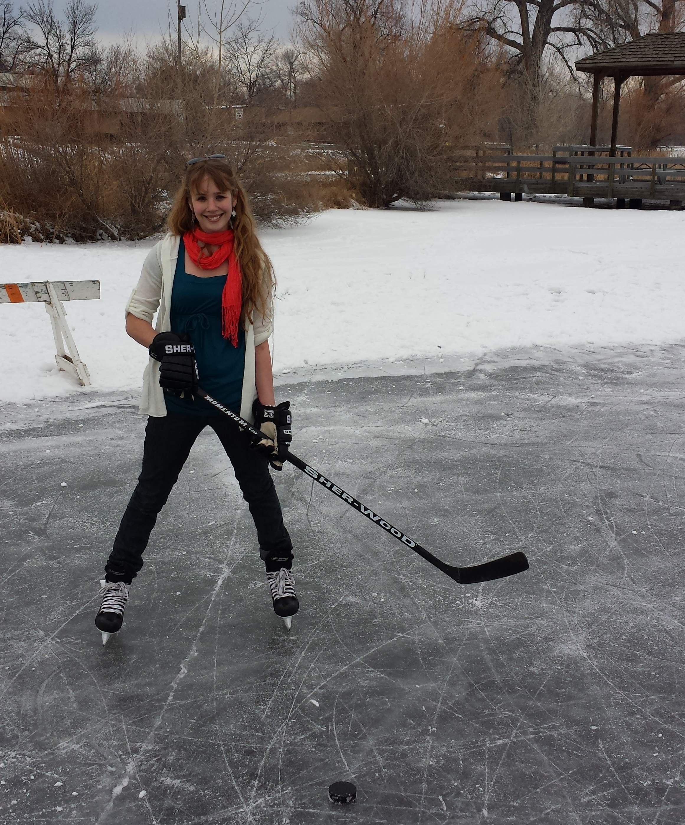2322x2796 Spending a lunch break playing pond hockey is a pretty fun work