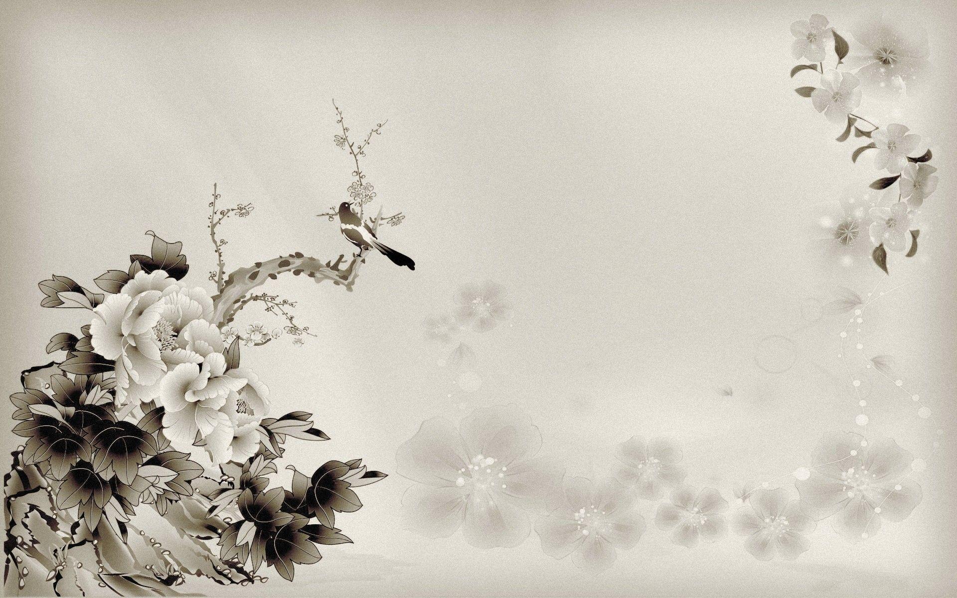 1920x1200 Flowers: Vector Oriental Asian Nature Image High Quality for HD 16
