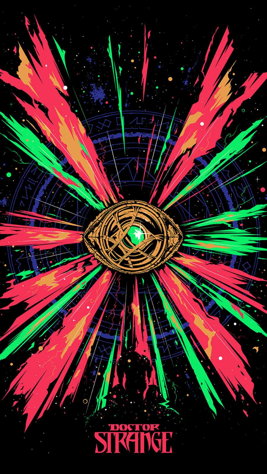 900x1599 Doctor Strange Eye of Agamotto iPhone Wallpaper