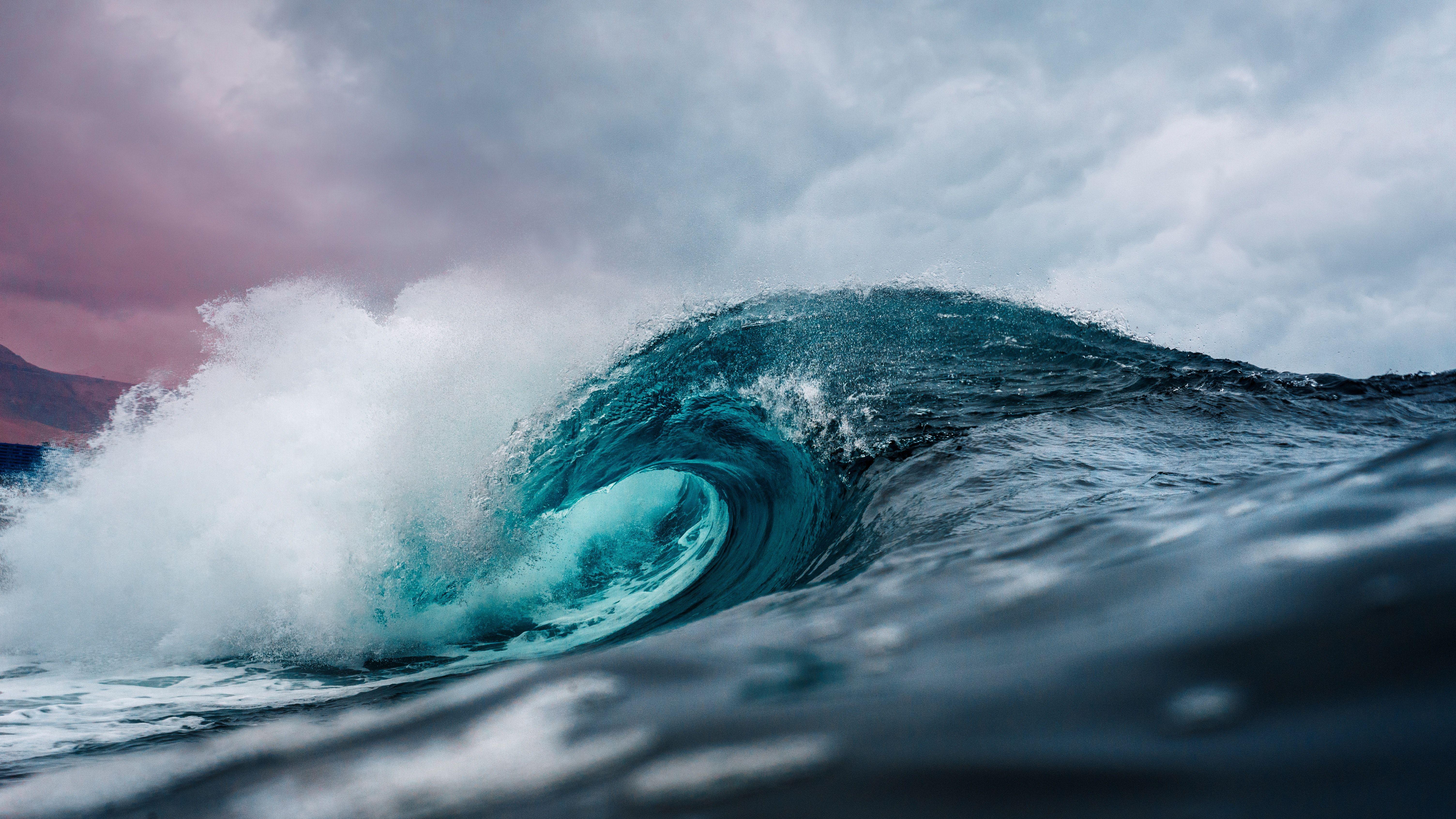 6016x3384 Ocean Wave 5k, HD Nature, 4k Wallpaper, Image, Background