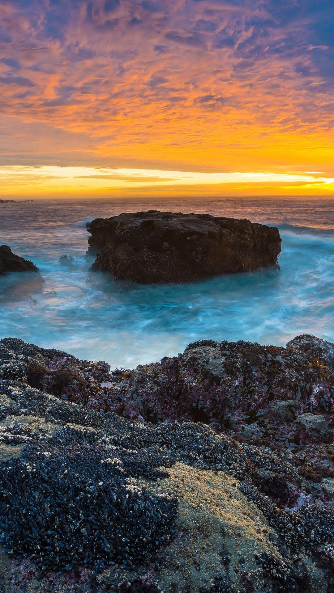 1080x1920 Free download Ocean Sunset 4K Ultra HD wallpaper 4k WallpaperNet