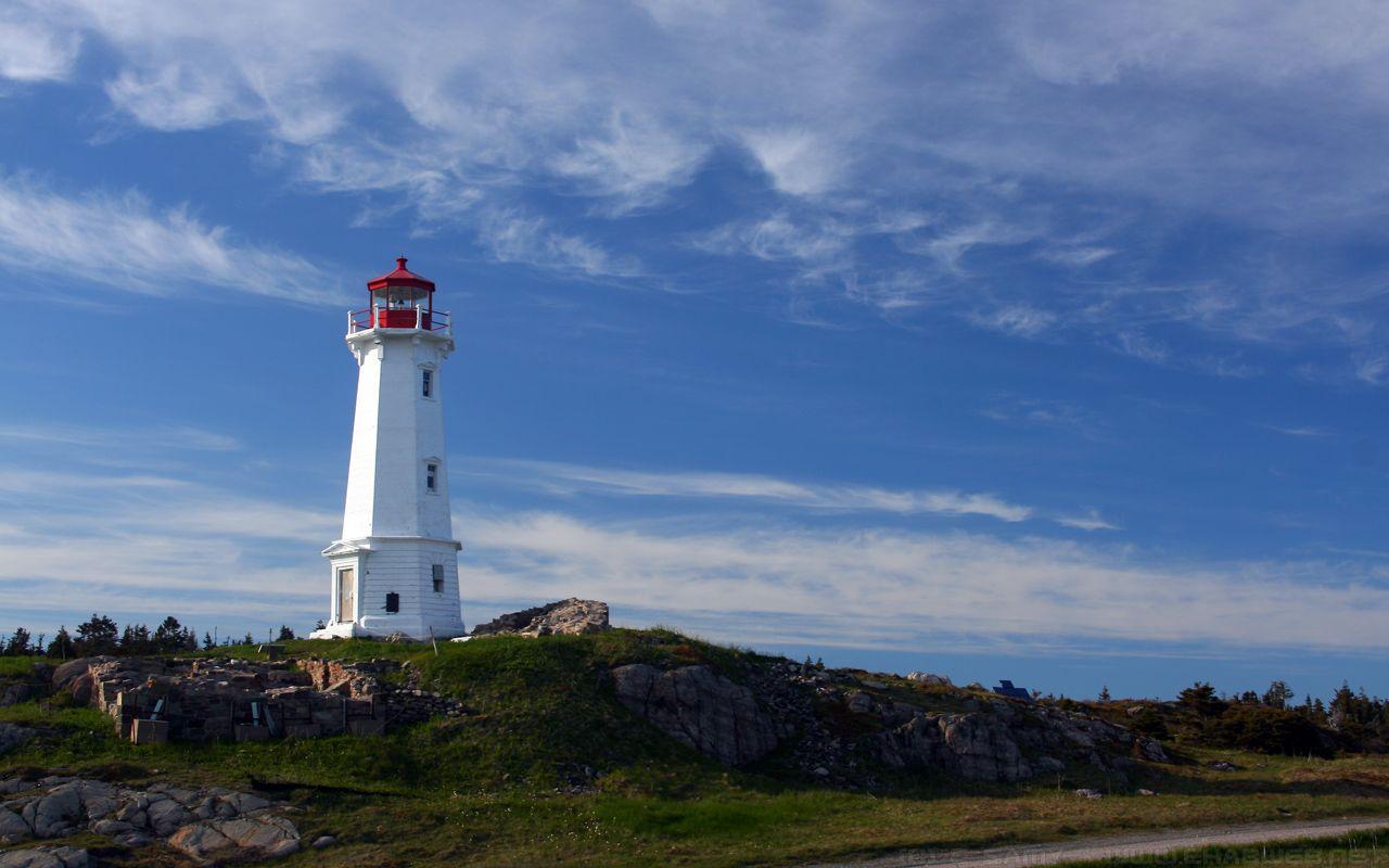 1280x800 Lighthouse in Nova Scotia Wallpaper
