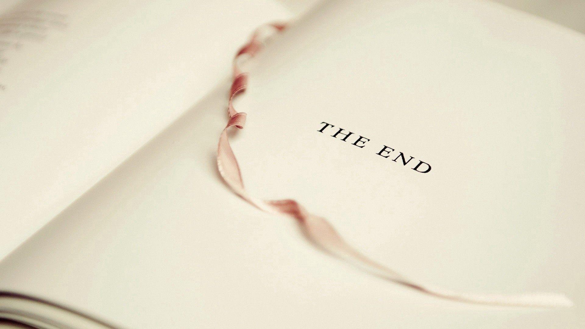 1920x1080 Download wallpaper 1920x1080 book, page, tab, the end HD background