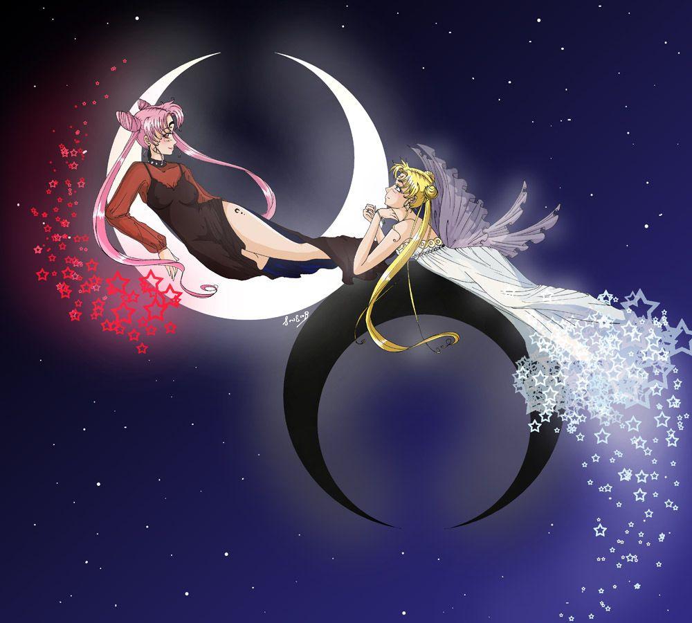 1000x900 Black Lady & Princess Serenity Senshi Fan Art 6593984