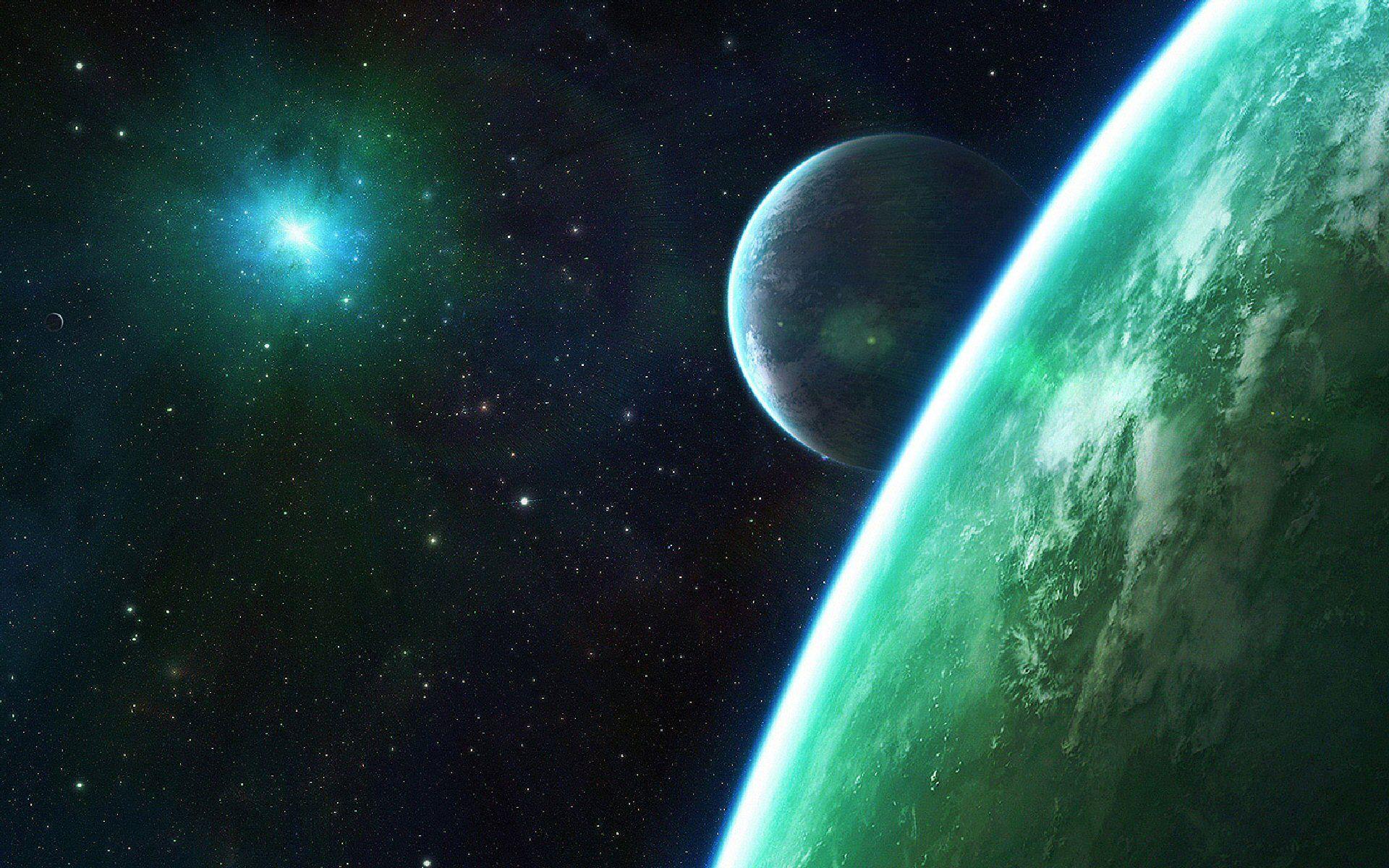 1920x1200 Dual Monitor, scene, space, digital, art wallpaper. Dual Monitor