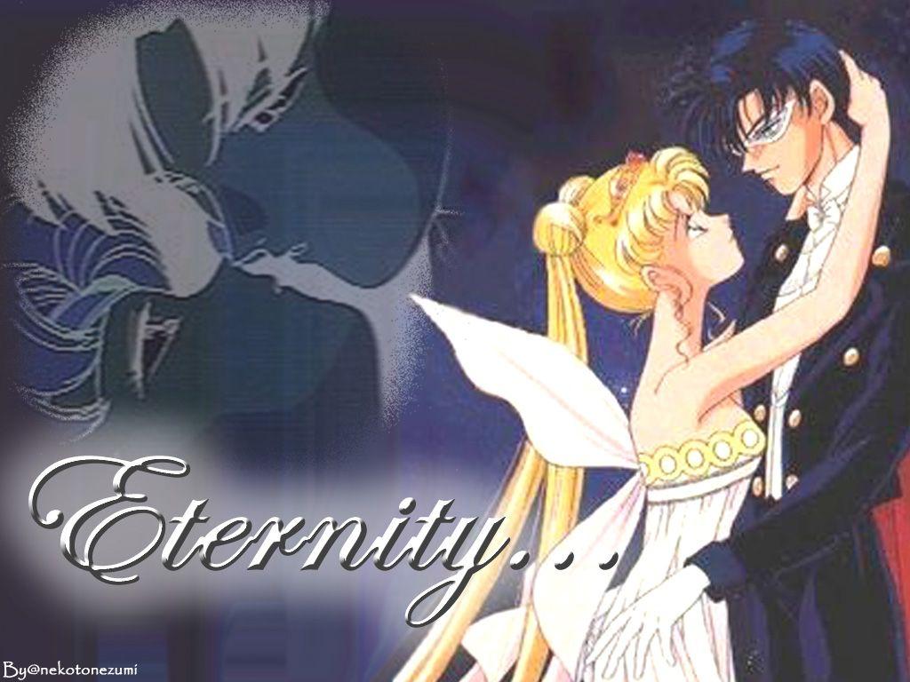 1024x768 Free download Sailor Moon and Tuxedo Mask Anjs Angels Wallpaper