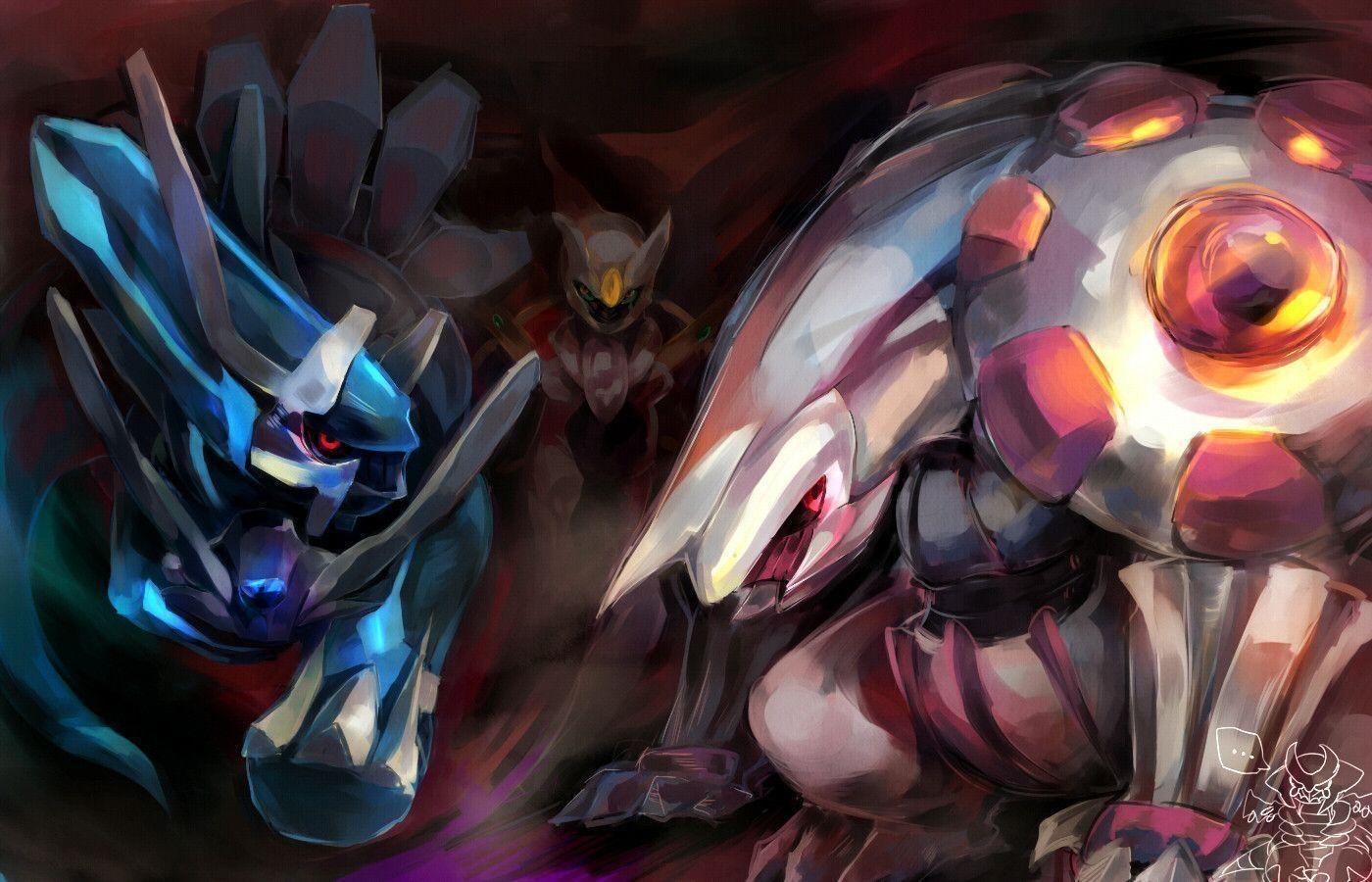 1400x900 Pokemon Wallpaper Dialga Palkia