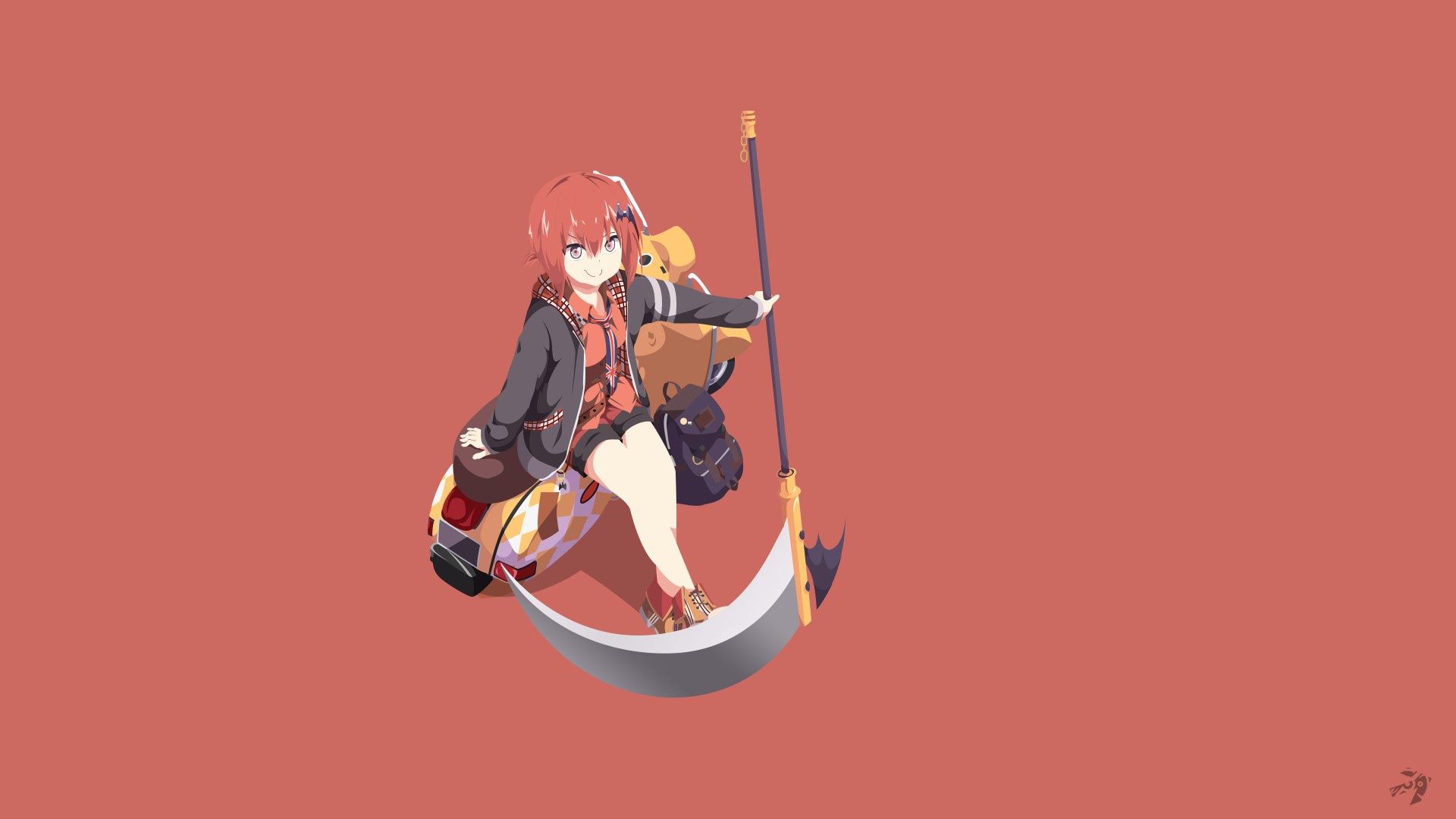 1920x1080 Wallpaper demon, anime, asian, manga, japanese, oni, by lucifer Gabriel DropOut for mobile and desktop, section сёдзё, resolution 1920x1080