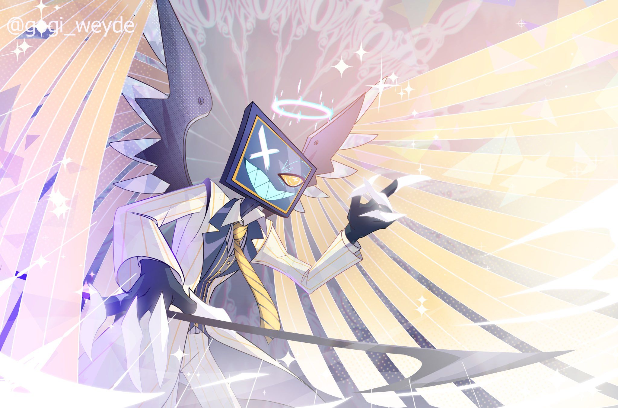 2048x1350 Hazbin Hotel HD Wallpaper: Divine Angel TV Show Art in Stunning Detailx1350
