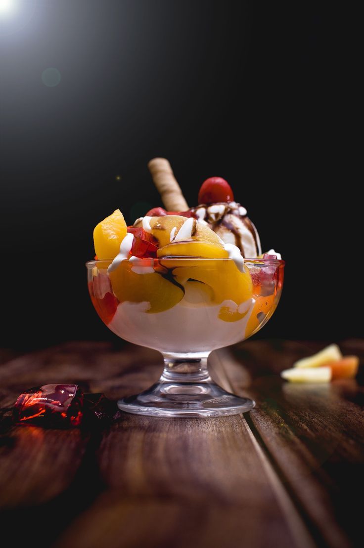 736x1109 closeup, photo, cup, ice cream, wooden, surface, icecream, pineapples