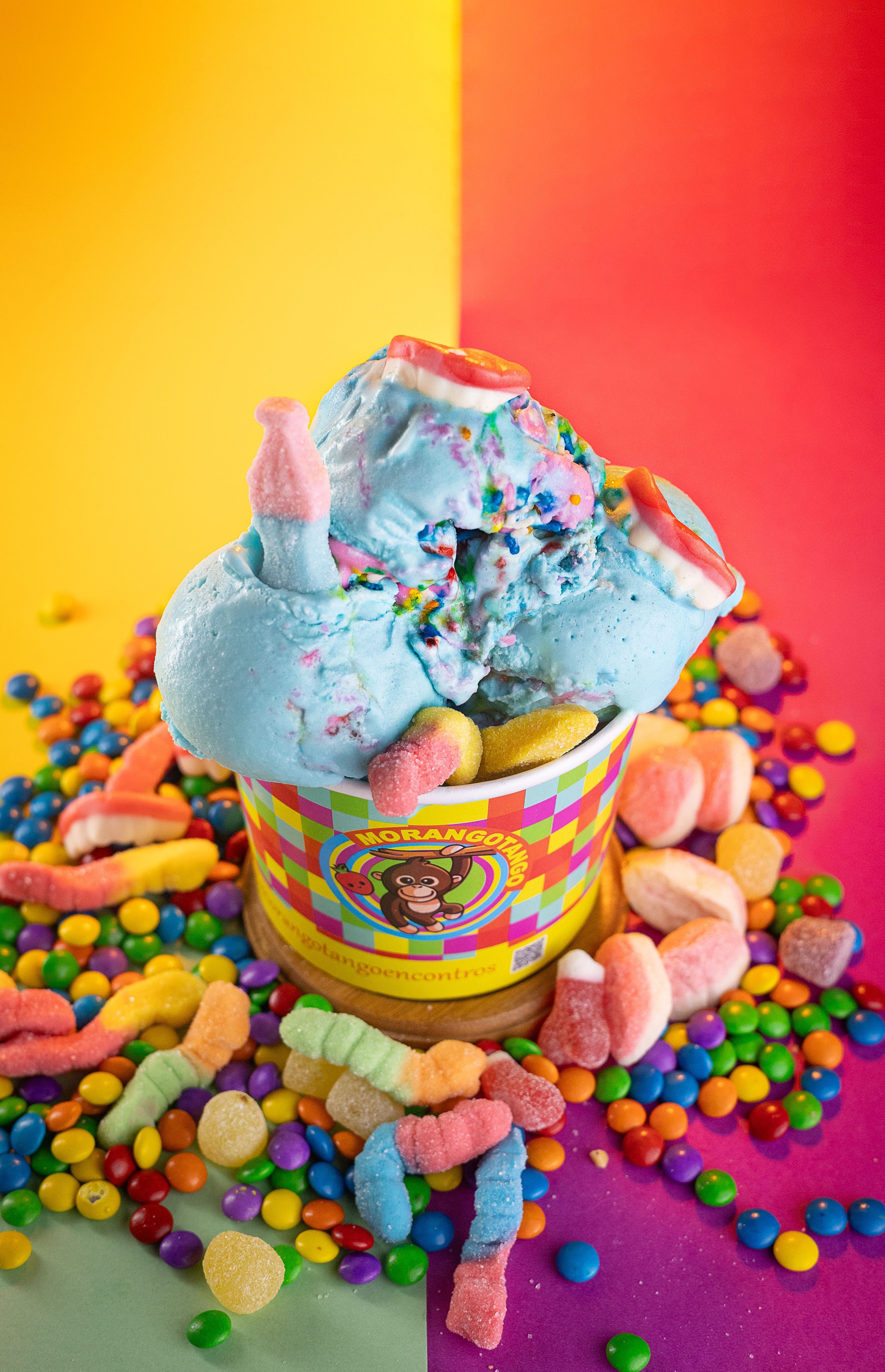 3185x4936 Blue Ice Cream in a Cup · Free
