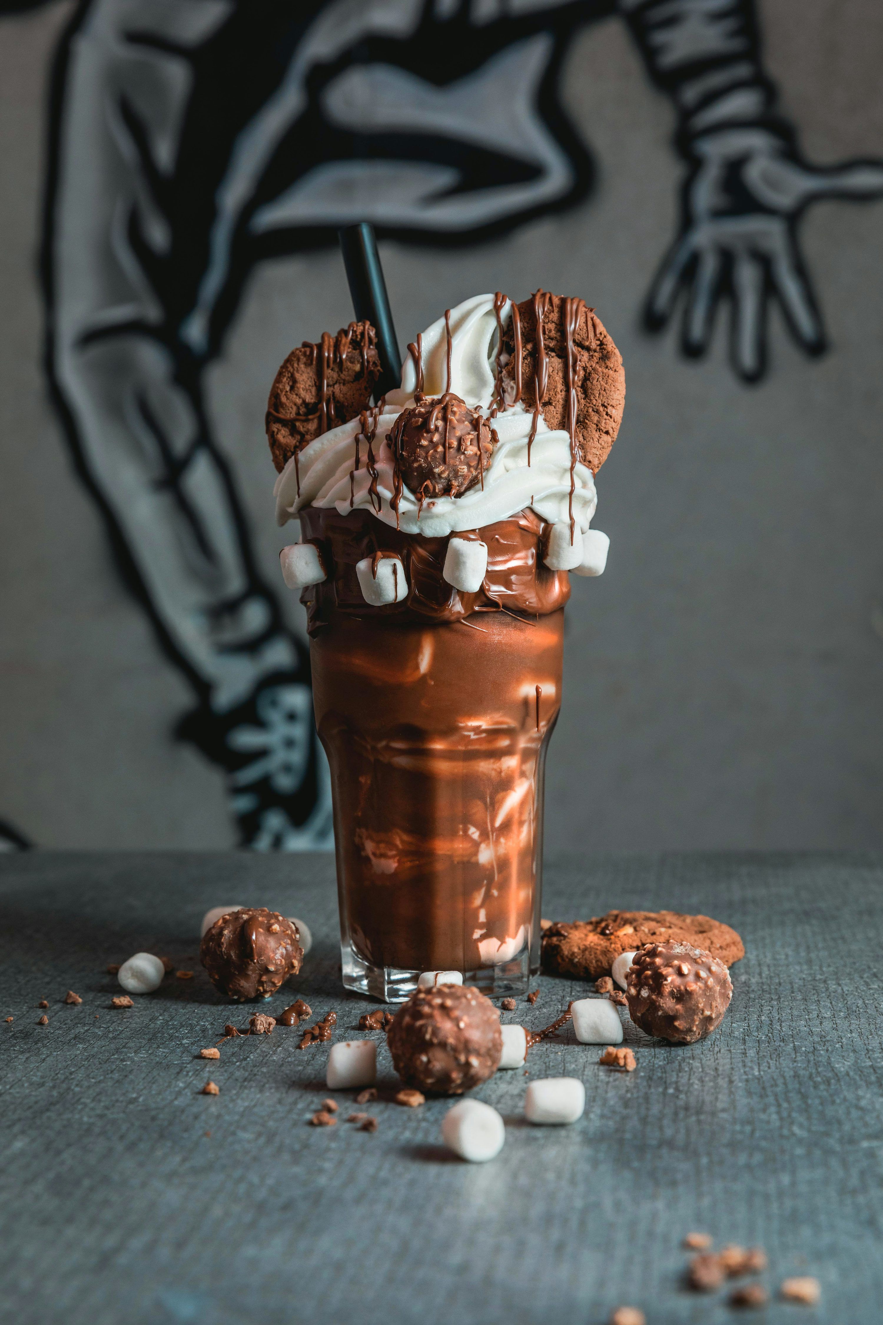 3000x4500 Ice cream in clear glass cup photo