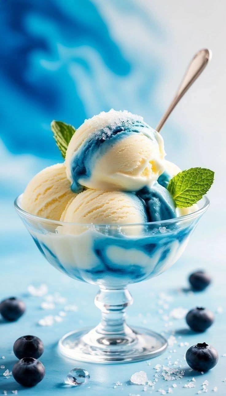 736x1288 Blue berry cheesecake ice cream. Cheesecake ice cream blueberry, Beautiful ice cream, Blue ice cream wallpaper
