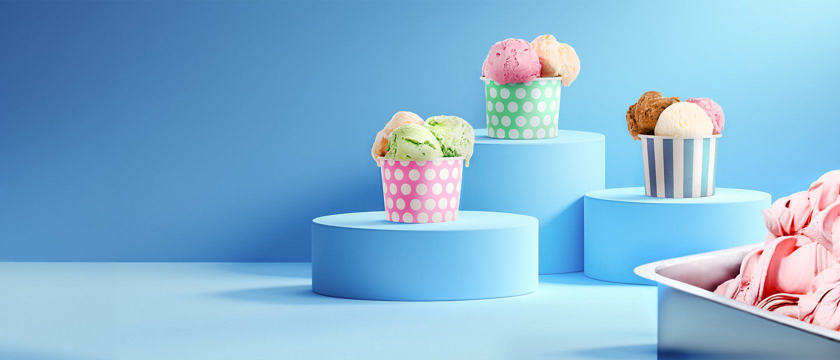 1680x720 Ice cream cup manufacturing and packaging. Tetra Pak Global Finland