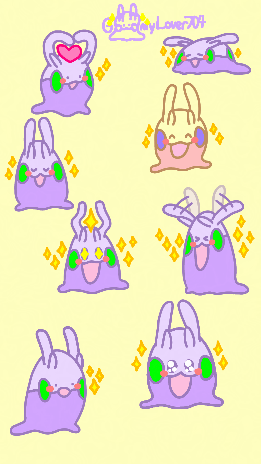 1080x1920 OC Sparkly Goomy wallpaper ✨️