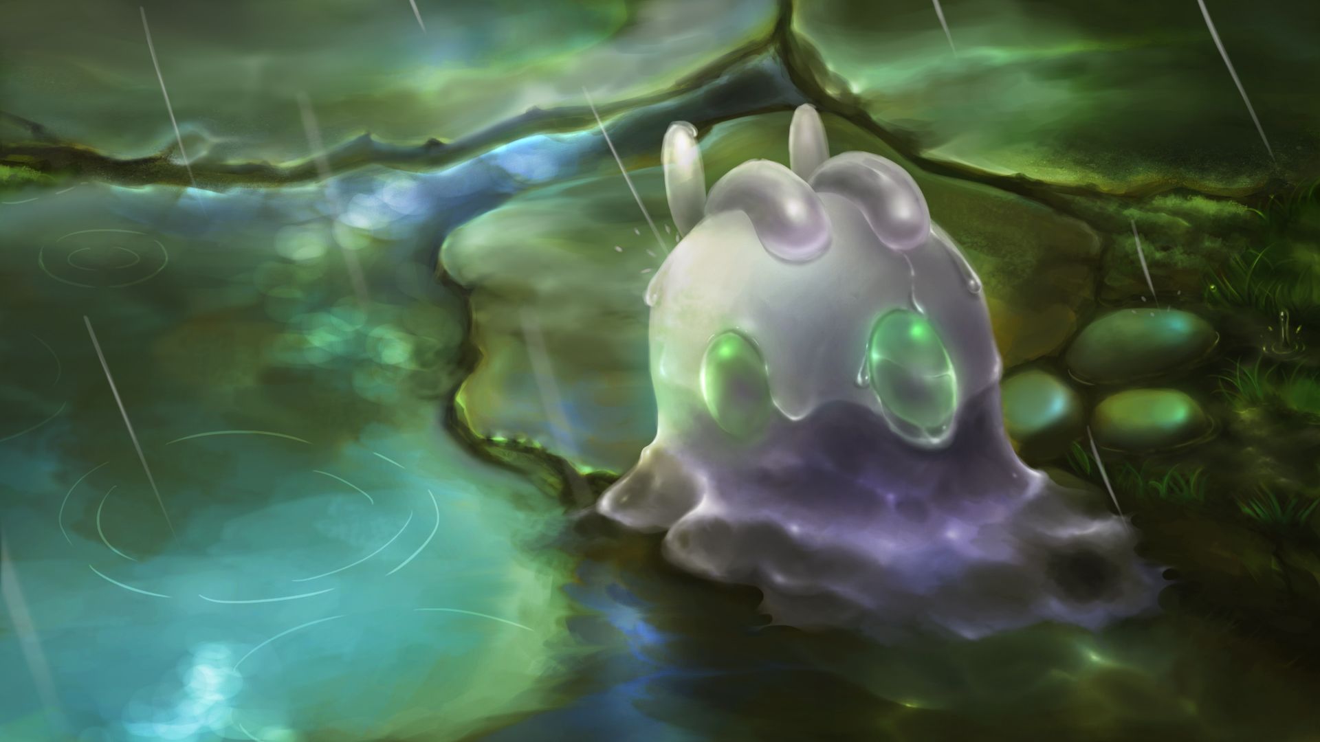 1920x1080 Goomy, Pokémon. Anime Image Board
