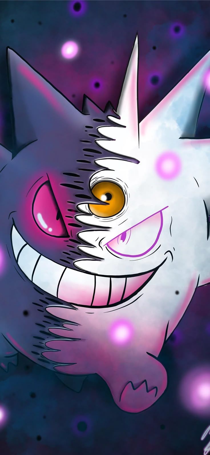 736x1592 gengar HD iPhone Wallpaper