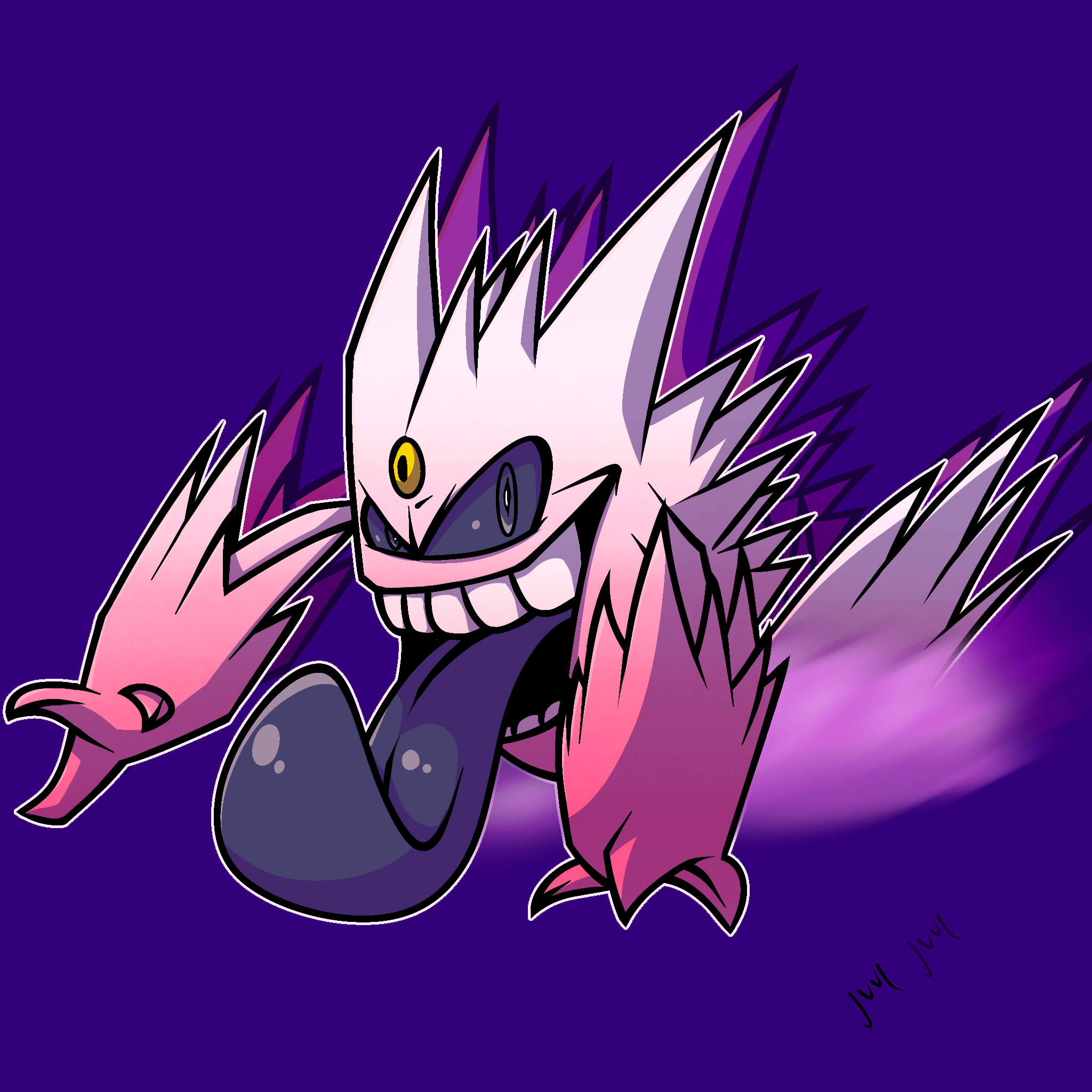 2048x2048 OC Mega Gengar (2 Vers)
