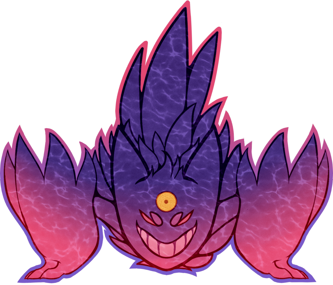1329x1141 Download Mega Gengar PNG Image with No Background
