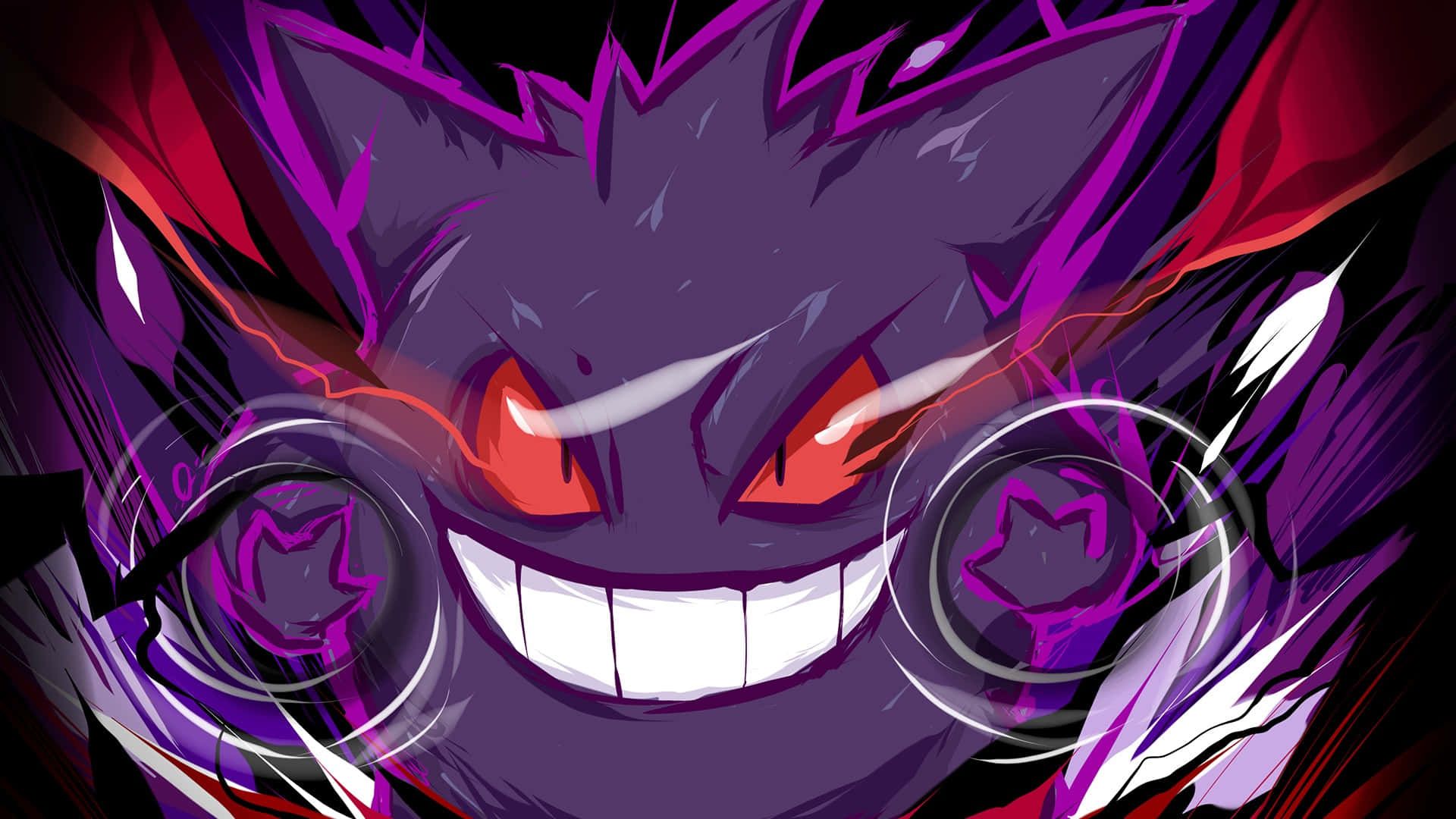 1920x1080 Mega Gengar Wallpaper Shiny Shiny Mega Gengar Cute Anime Sticker Waterproof Vinyl Decal For Laptop, Water