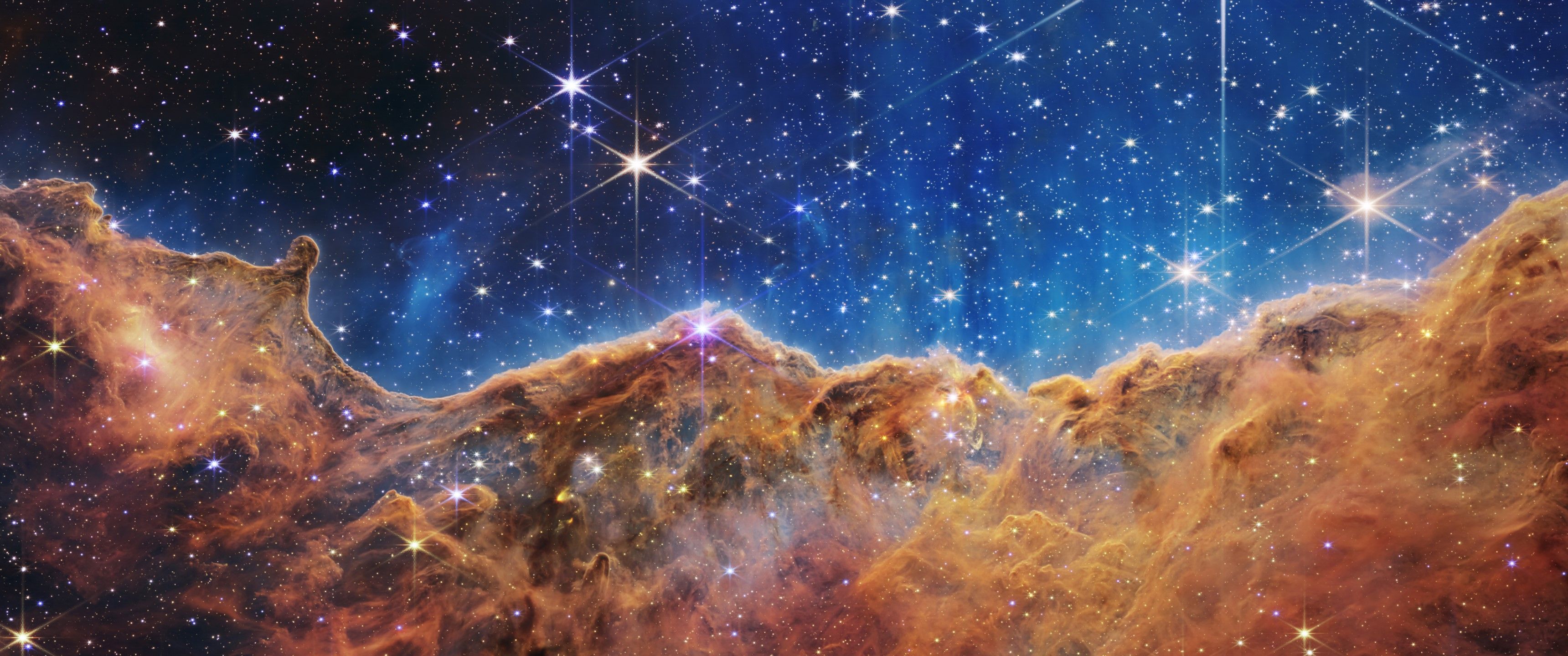 3440x1440 Carina Nebula Webb - [3440 x 1440]