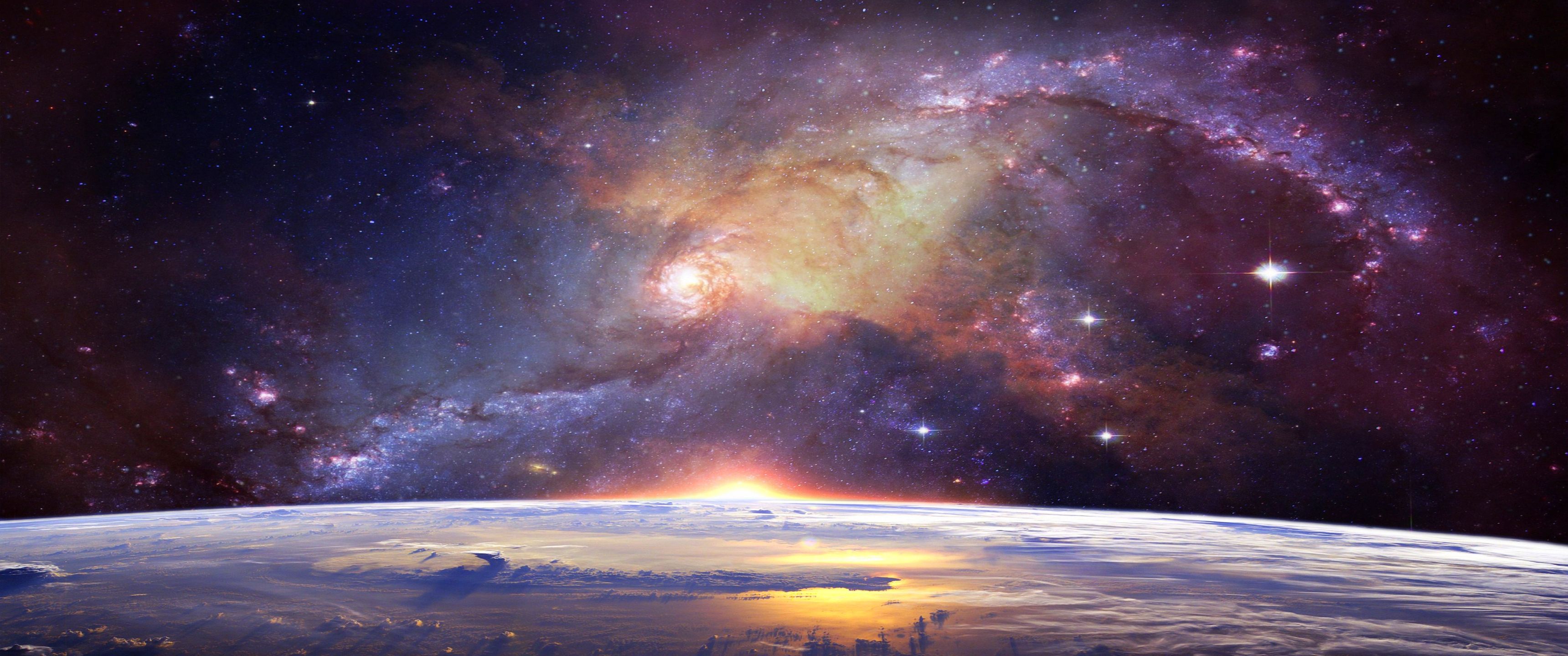 3440x1440 Download Galaxy, Stars, Infinity, Space Wallpaper in 3440x1440 Resolution