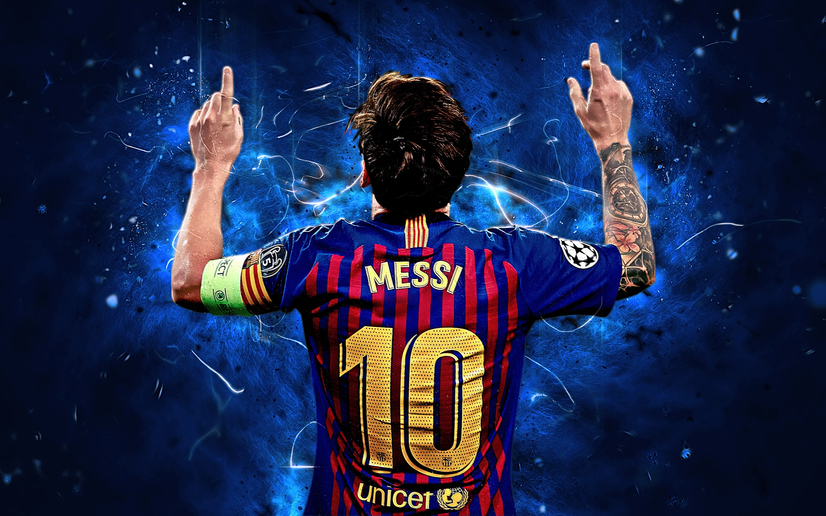 2880x1800 Free download. HD wallpaper: Soccer, Lionel Messi, FC Barcelona