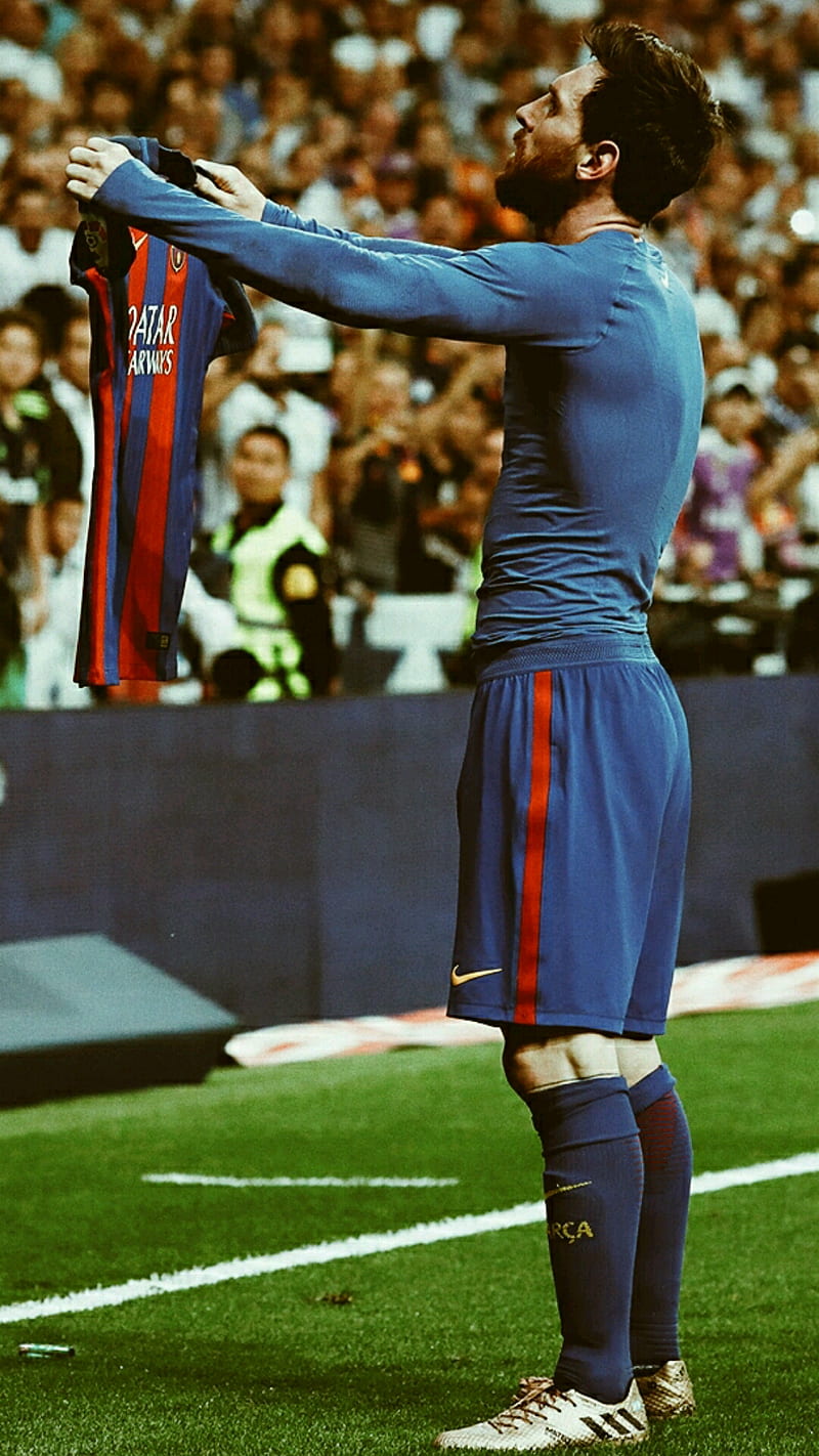 800x1422 Messi Barcelona Jersey Wallpaper Some Lionel Messi Wallpaper I Made In My Free Time, I Hope