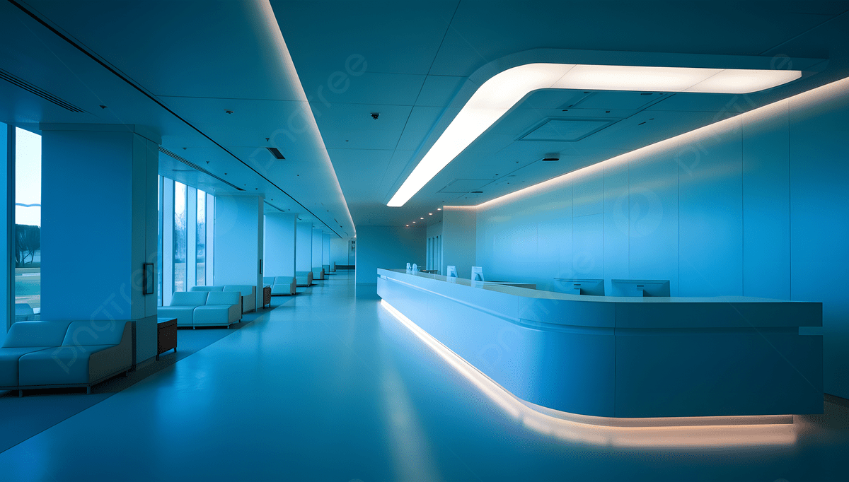 1200x682 A Modern Hospital Reception Counter With Clean Bright Design, Hospital, Reception, Health Background Image And Wallpaper for Free Download
