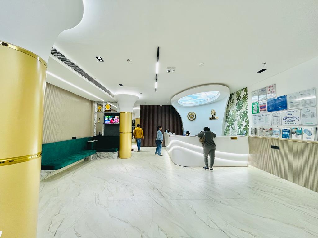 1024x768 Healing Hospital Chandigarh Unveils Stunning Renovated Reception Area