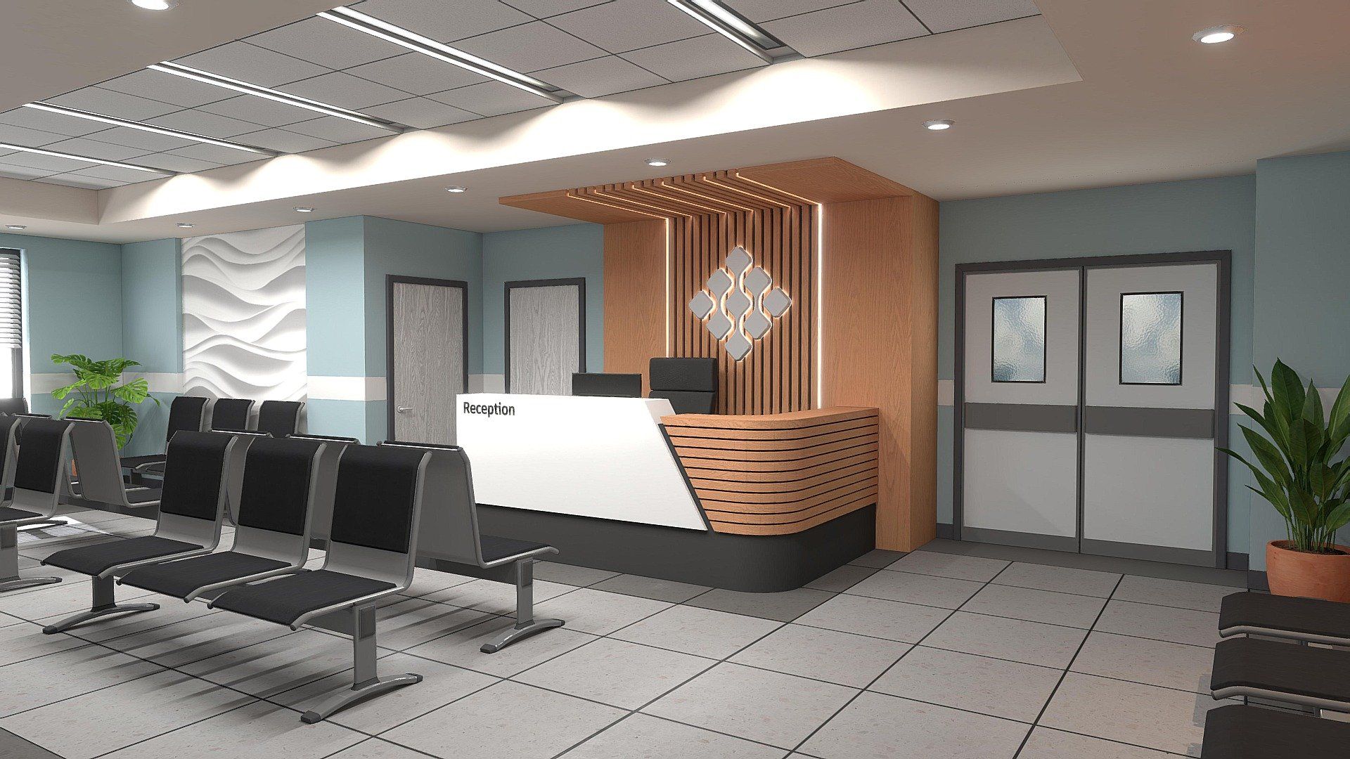 1920x1080 Medical Center Reception model by RaynaudL [09f8639]
