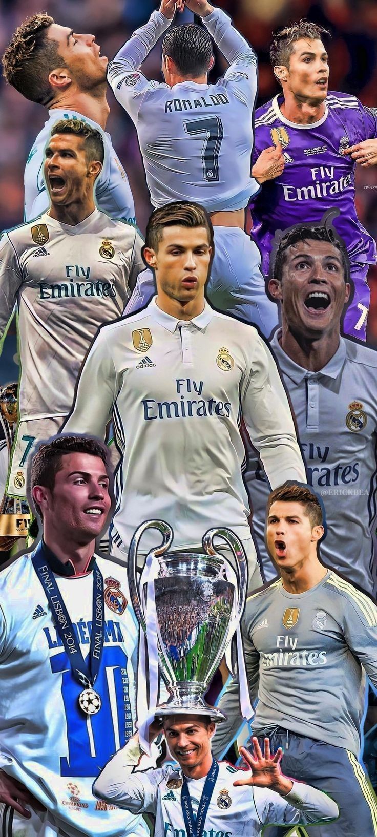 736x1634 Cr7 X real Madrid wallpaper HD