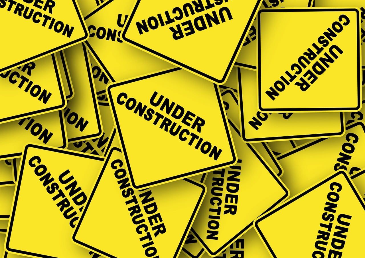 1280x903 Download Traffic Signs Construction Work Under Construction. Royalty Free Stock Illustration Image