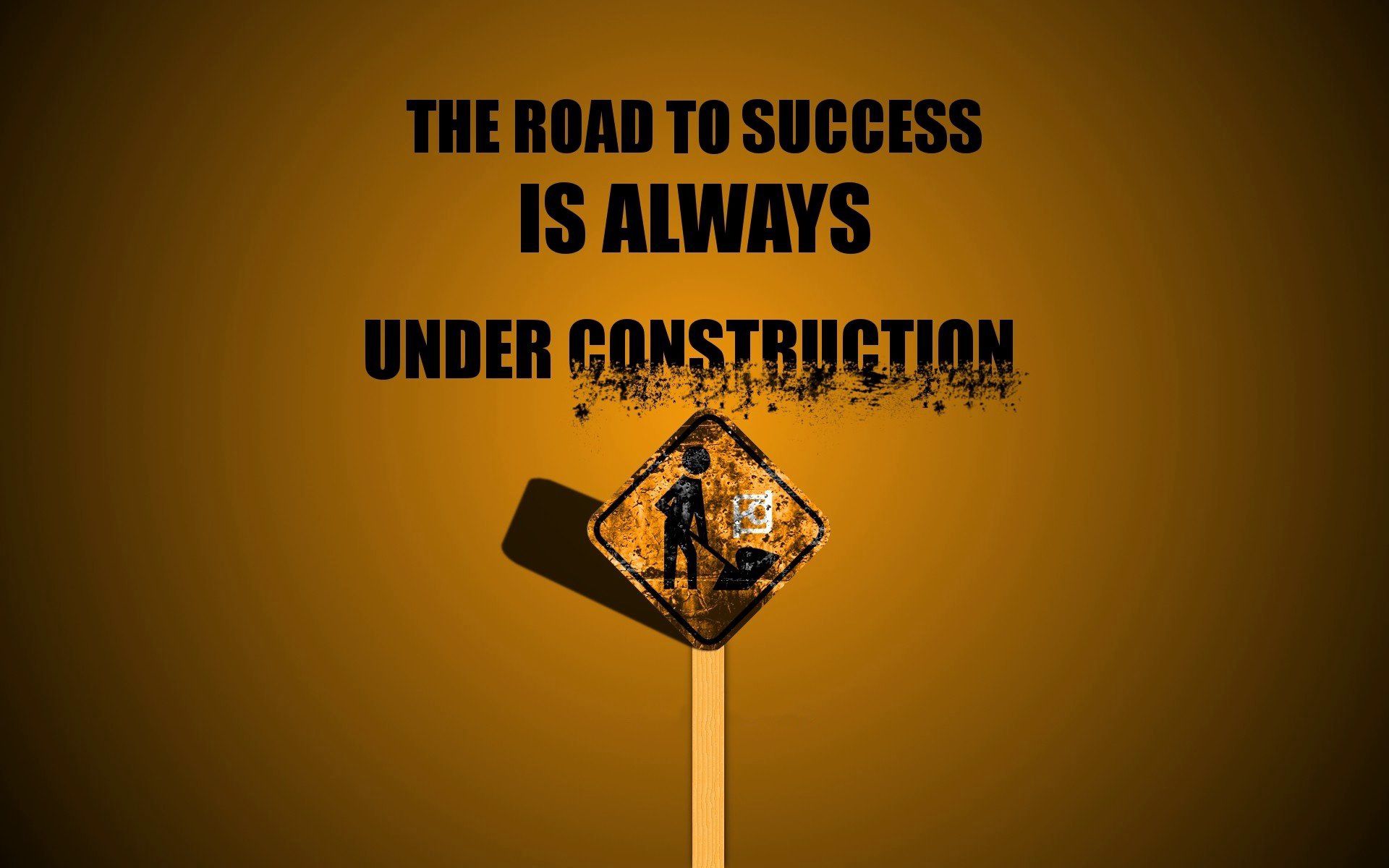 1920x1200 Wallpaper wallpaper, text, motivation, Inscription, Road sign for mobile and desktop, section минимализм, resolution 1920x1200