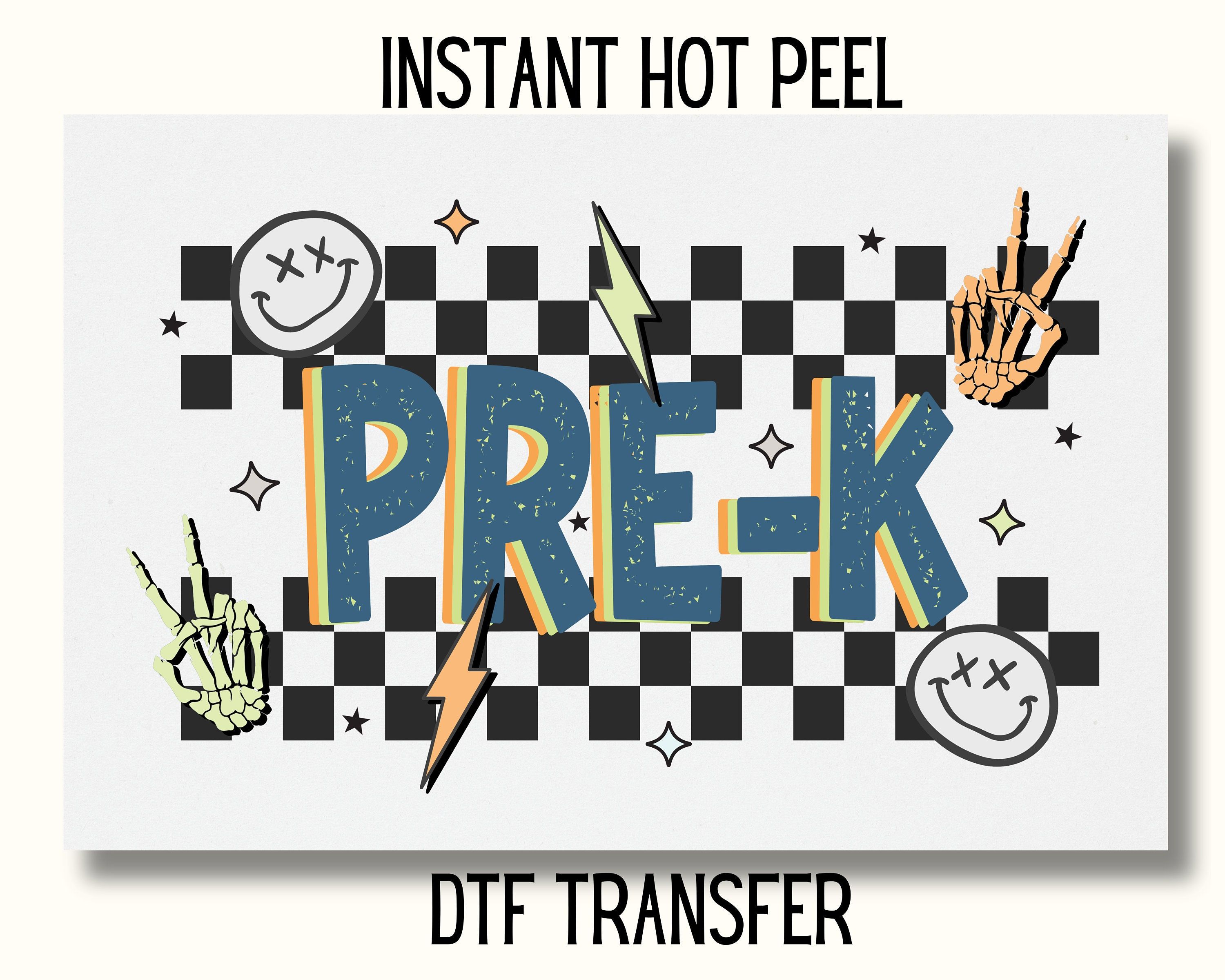 3000x2400 Pre K DTF Transfer, School DTF Transfer Ready To Press, Kids Back To School Dtf, Teacher DTF Transfer, Ready To Press Pre K Dtf Transfer