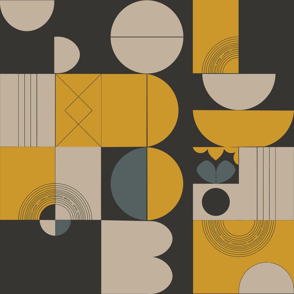 980x980 Modern Geometric Abstract Art Background