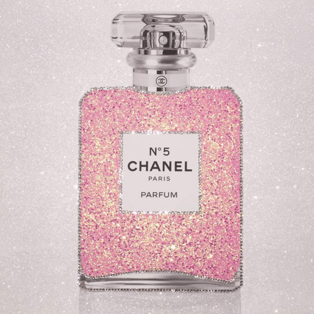 1000x1000 Image of Chanel No5 Glitter Perfume Bottle. Perfume