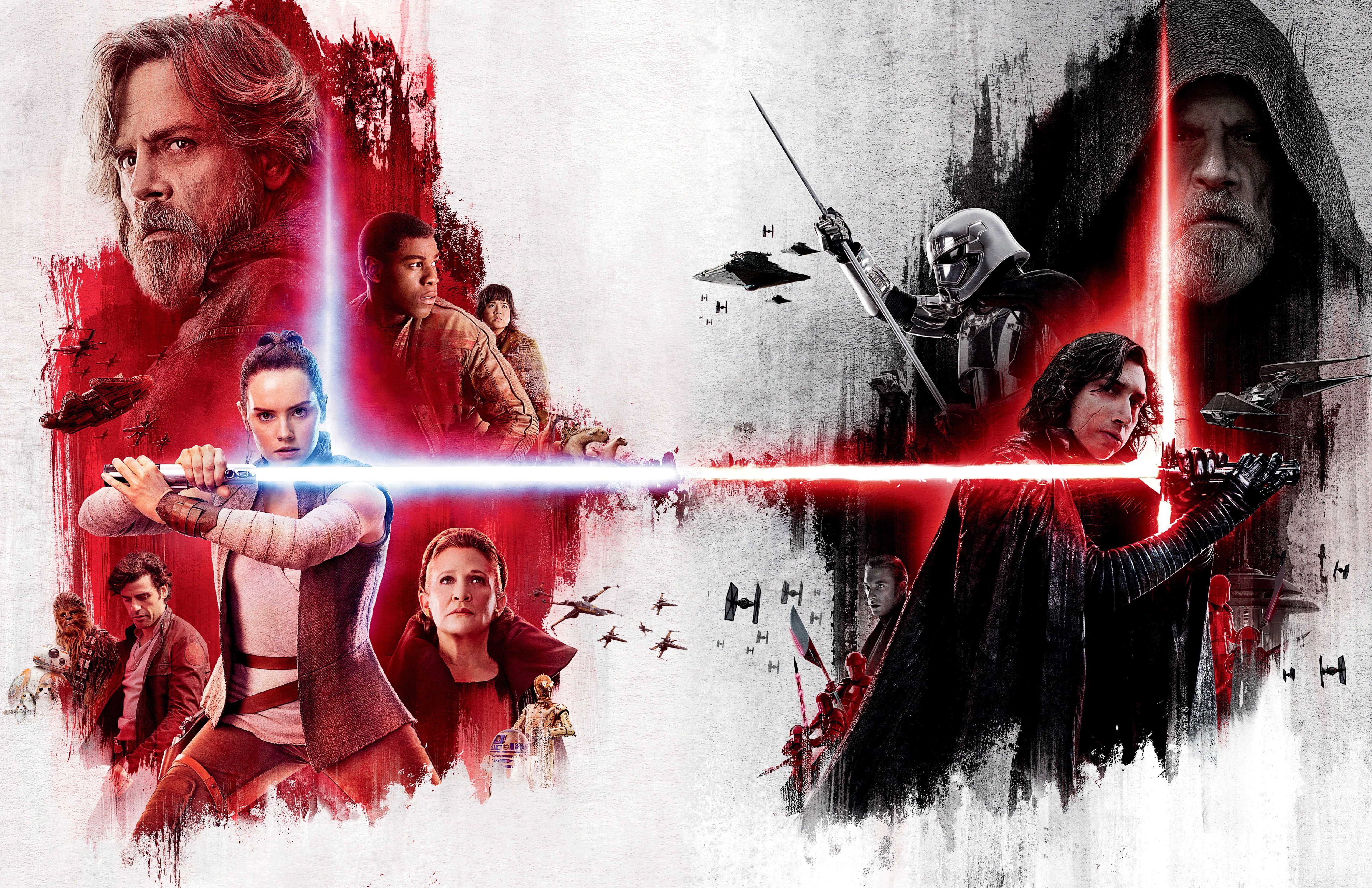 5100x3300 Star Wars the last jedi poster HD wallpaper