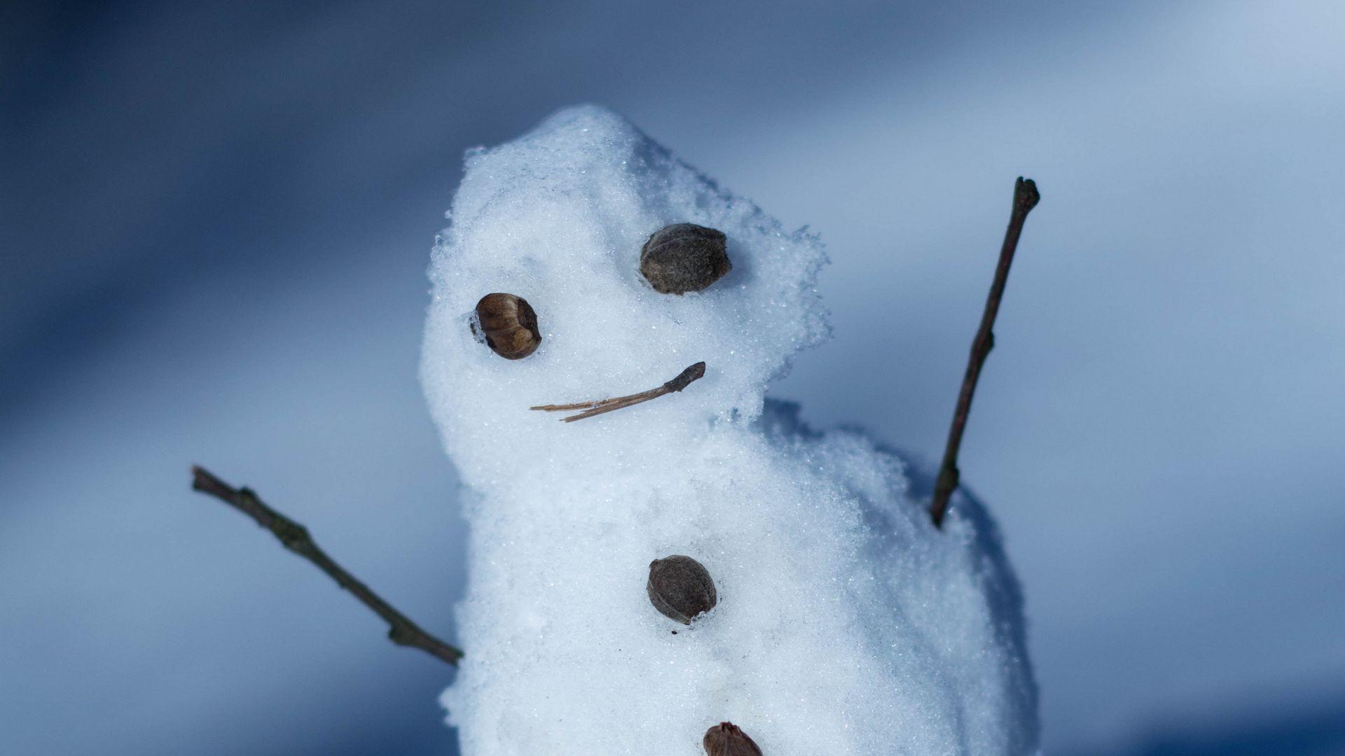 1920x1080 Download wallpaper 1920x1080 snowman, snow, winter full hd, hdtv