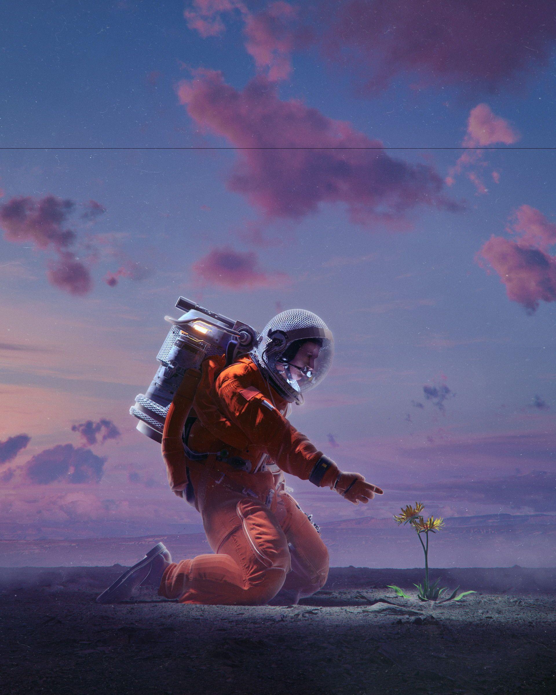 1920x2400 Digital Artist: BEEPLE (Görüntüler ile). Bulutlar, Astronot