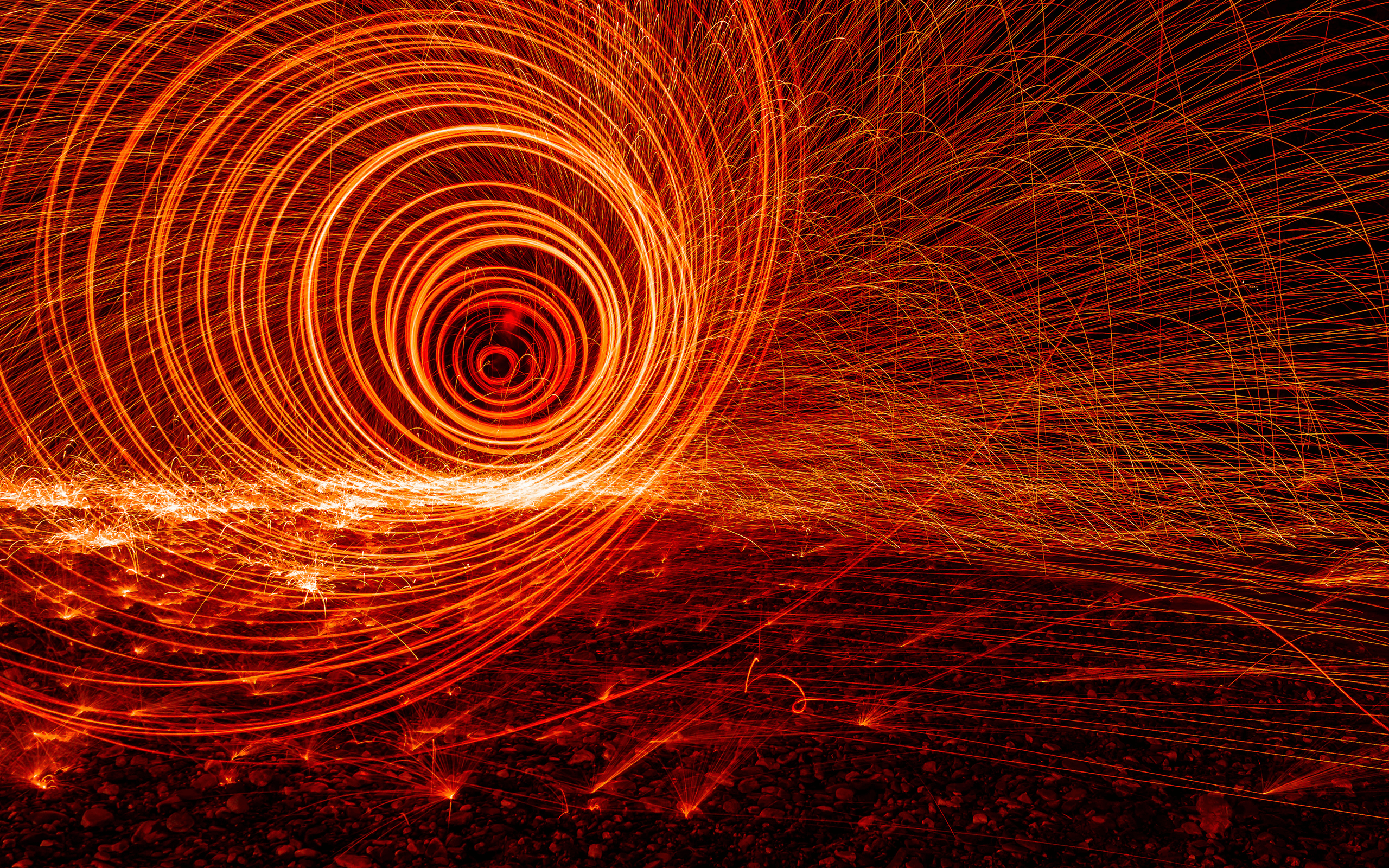 2560x1600 #streaks, #sparks, #long exposure, #light painting