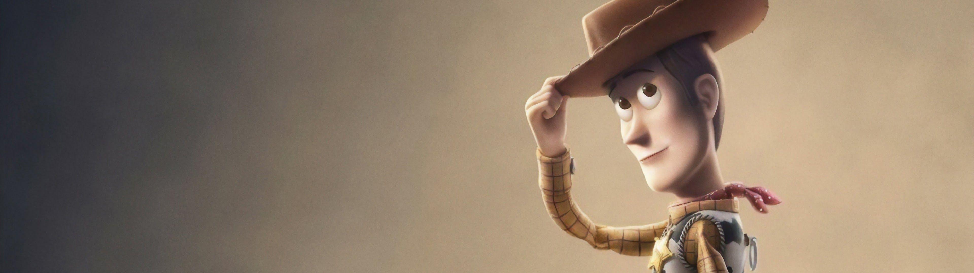 3840x1080 Toy Story 4 Woody 4K Wallpaper